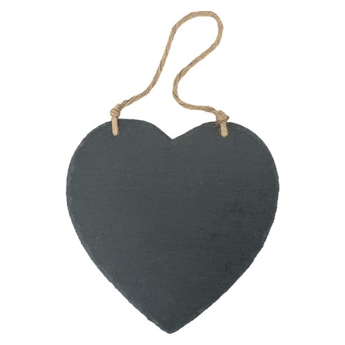 Slate heart hanging - slate,