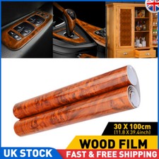 Glossy Wood Grain Car Interior