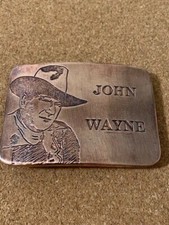 John Wayne Solid Metal Outline
