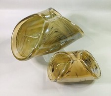 Pair Of Vintage Murano Gold