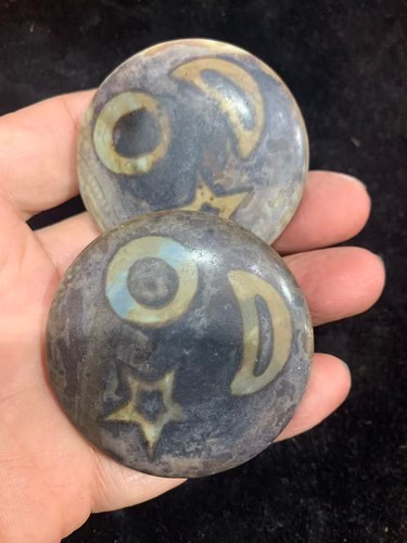 2pcs large tibetan - natural, old