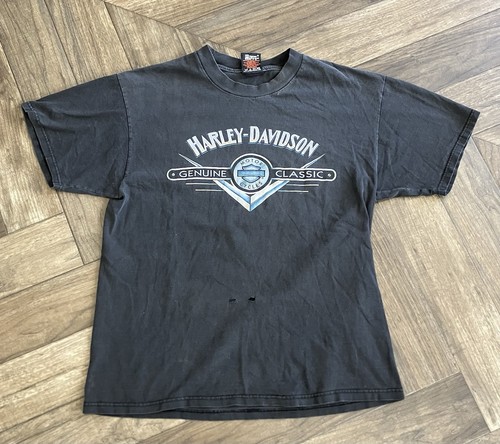 Vintage 90s harley davidson - vintage, t