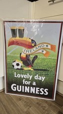 Massive New Guinness Metal Sign - A Lovely Day For A Guinness Size 70x55cm