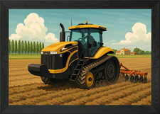 Challenger Tractor in Field