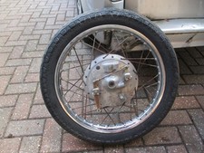 YAMAHA YR5 350 YDS7 250 RD250 FRONT WHEEL WITH BRAKE PLATE SEE DESCRIPTION