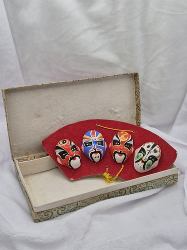 Vintage chinese mask set - chinese,