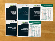 7 Different Midland Mainline pocket timetables 2003 - 2006