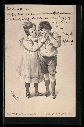 Artist postcard döcker - postcard,