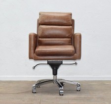 DESIGNER TIMOTHY OULTON HALO "KIPLING" LEATHER RECLINING DESK/OFFICE CHAIR