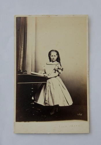 Cdv victorian girl with - of, a