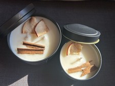 Homemade Natural Candle Soy Wax Large Size Only Autumn Winter Apple & Cinnamon