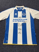 Brighton & Hove Albion 2013/14 SIGNED Home Football Shirt XXL Errea AUTOGRAPHED