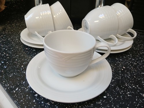 Noritake arctic white cups - cups, and