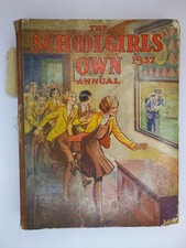 Rare Antique book THE SCHOOLGIRLS' OWN  Annual: 1937  First Edition Hardcover