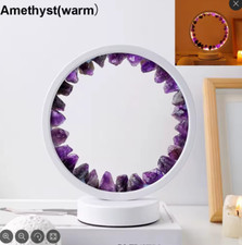 3D LED Crystal Round Lamp – Colorful Ambient Light, Nordic Home Decor, Gemstone