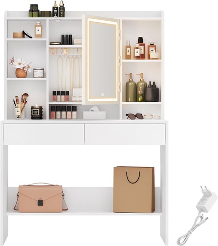 Dressing table with led - with,