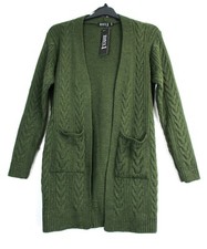 Ladies Cable Knit Open Long