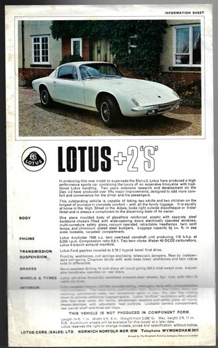 Lotus plus 1969 1970 - plus, 2