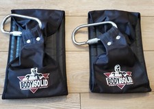 2 Body Solid NB56 Nylon Dipping Belts & Carabiners Strength Training Equipment