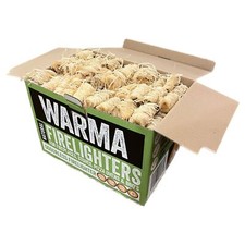 Natural Eco Wood Wool Firelighters 200PC Firestarters Open Fire Stove BBQ's Oven