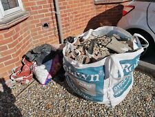 Concrete rubble was base of shed now broken into pieces
