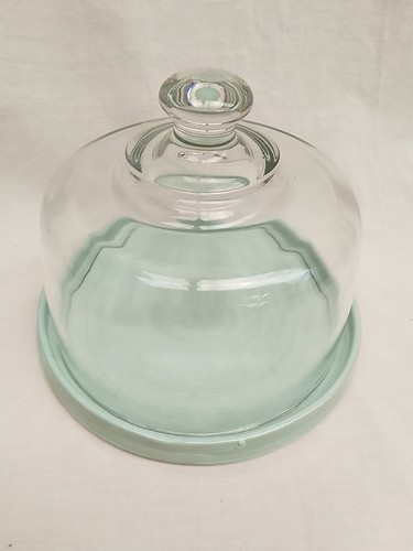 Small glass cheese dome - cheese,