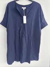 Marks and Spencer Linen Rich Shift Dress Size  18 Reg