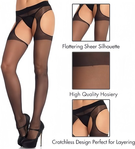 Open crotch crotchless - , sheer