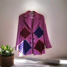 Vintage Purple Chenille Velvet