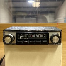 Bird Audio Chrome Classic Car Push Button Radio 1960’s Early 1970’s
