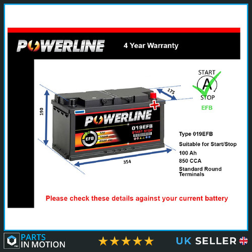 Efb car battery fits mercedes - efb,