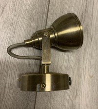 Searchlight Lighting Focus Single Light Antique Brass Metal Wall Spotlight