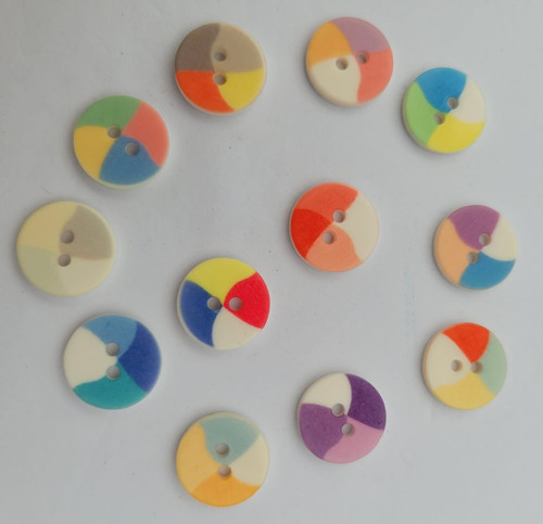 Baby buttons 14mm round - -,