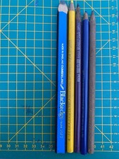 Five Vintage Engineers/Carpenters Pencils Including One Stamped BOAC