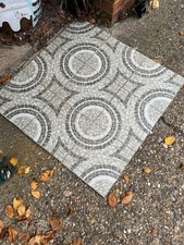 Pebble effect textured stone floor tiles, 79 tiles in total, 30cm x 30cm