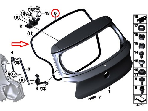 Bmw series f20 f21 tailgate - series,