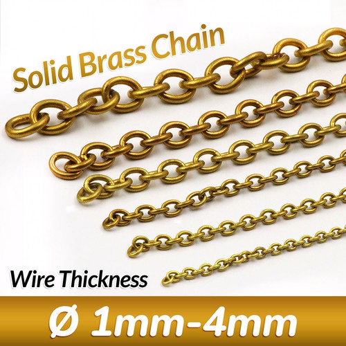 Solid brass chain 15mm width - solid,