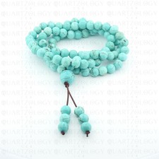 Blue turquoise 108 mala - 108, prayer