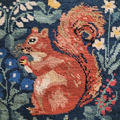 Ehrman squirrel needlepoint - ehrman,