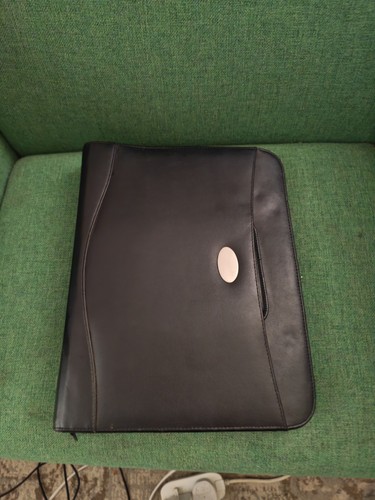 Leather folio folder with - folio,