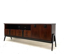 Vintage Retro Mid Century 1960s Danish Era 7ft Mahogany Modernist Sideboard