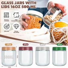 4 x Glass Mason Jars