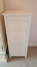 Little Lucy Willow Florence Flutterby Tallboy Chest Of Drawers in White