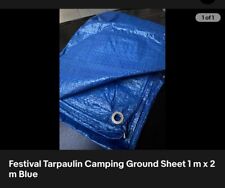 Tarpaulin Groundsheet Cover with eyelets, 6 x 4 ft (small).  Garden & Flooding. 