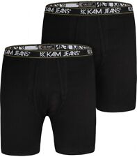 Mens KAM BIG SIZE 2 Pack Boxer Shorts  Cotton Mix Underwear Classic 2XL-8XL