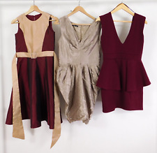 Burgundy Gold Dress Bundle