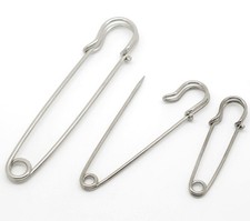 SMALL LARGE METAL KILT PIN SHAWL SCARF BROOCH SAFETY KNITTING STITCH HOLDER PINS