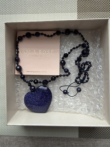 Lola rose blue sandstone heart - lola,