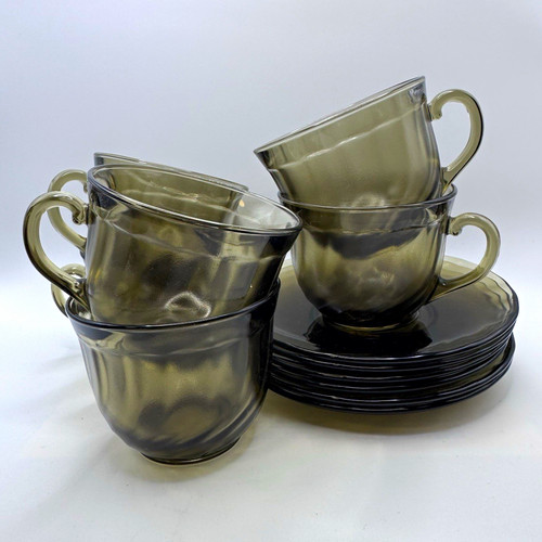 Vintage arcoroc france smoked - vintage,