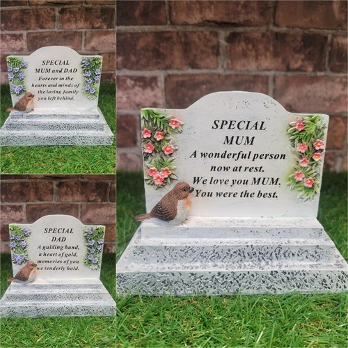 Robin memorial plinth - robin, grave